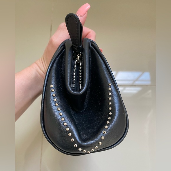 100% Authentic NWT‼️ Salvatore Ferragamo Gancini Mini Leather Clutch with Studs - Picture 6 of 11
